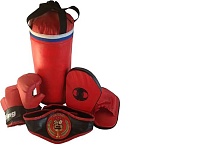 Набор боксерский Чемпион (мешок, перчатки, лапы, пояс)