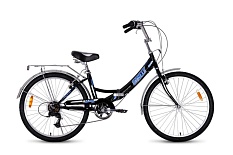 Велосипед Black Aqua Street Beat 1421 24" 6 ск. складной